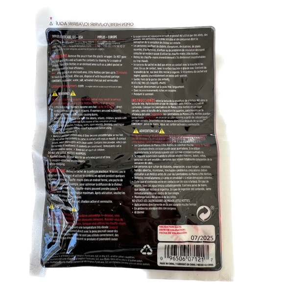 Little Hotties Hand Warmers 8 hours of Heat Shake Activated 13 Pairs - Picture 3 of 3